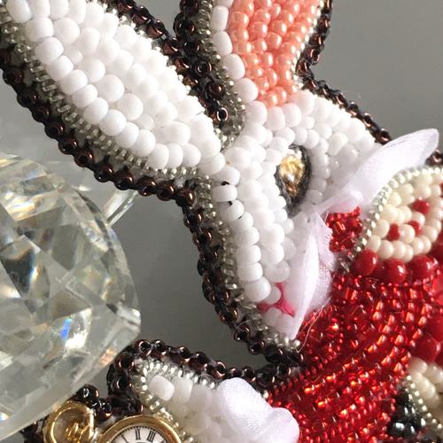 うさこ ビーズ 刺繍ブローチ ハンドメイドアクセサリー うさこ ビーズ 刺繍ブローチ ハンドメイドアクセサリー 楽天市場