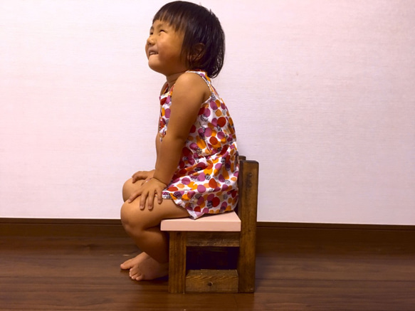 送料無料　子供用 椅子 ロー エボニーホワイト おしゃれ 木製 赤ちゃん イス いす  子供 チェア ベビーチェア 4枚目の画像