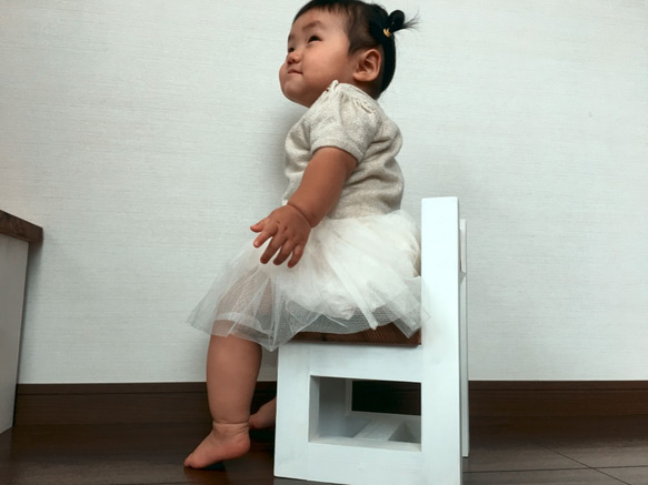 送料無料　子供用 椅子 ロー ピンクウォルナット おしゃれ 木製 赤ちゃん イス いす  子供 チェア ベビーチェア 3枚目の画像