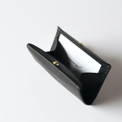 Card Case　- ブラック -　（名刺入れ カードケース 革小物） 7枚目の画像