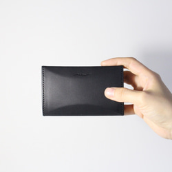 Card Case　- Black -　（名刺入れ カードケース 革小物） 1枚目の画像