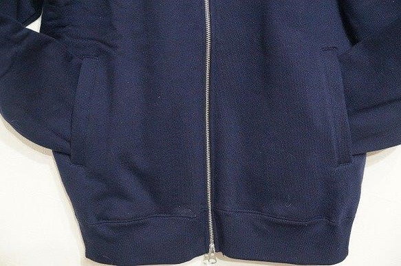 《受注制作》カスタマイズノーカラージャケット（紺Lサイズ） 5枚目の画像