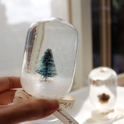 會下雪的聖誕水晶球（2color)/浮游花標本 第5張的照片