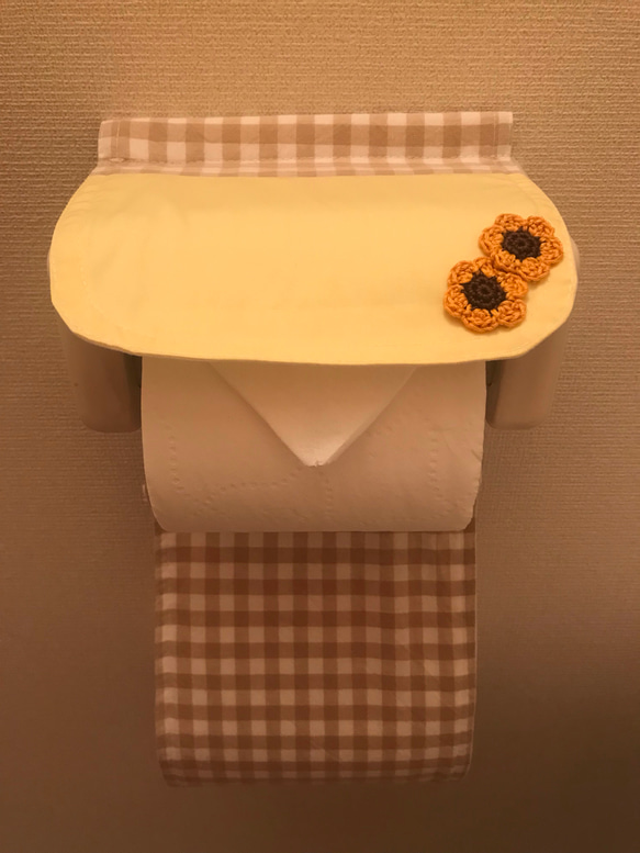 トイレットペーパーホルダーカバー【お花】 4枚目の画像