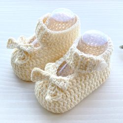 給嬰兒的禮物 嬰兒禮物 柔軟可愛的有機棉嬰兒鞋 第2張的照片