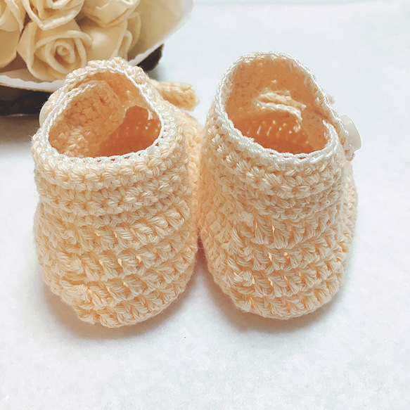 赤ちゃんへの贈り物・出産祝い　オーガニックコットンベビーシューズ・ベビー靴 3枚目の画像