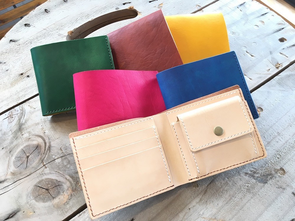 【受注製作】手染めハーフウォレット