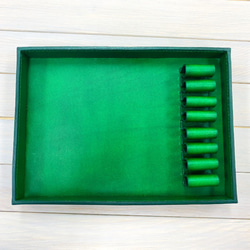 【受注製作】７丁用シザートレイ BOX型 置き型シザーケース 5枚目の画像