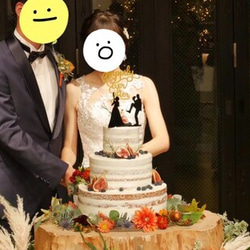 ゼクシィ展示* ケーキトッパー 野球 ウェディング 結婚式 ウェディングケーキ 4枚目の画像