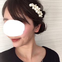 小枝ネックレス 小枝イヤリング セット 小枝アクセサリー 結婚式 パール　ウエディングドレス アクセサリー ブライダル 6枚目の画像