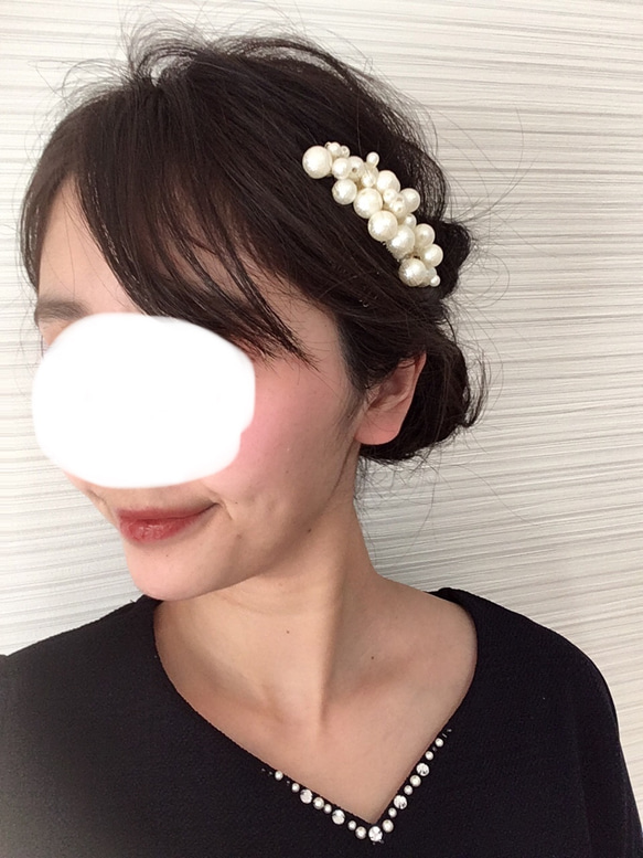 小枝ネックレス 小枝イヤリング セット 小枝アクセサリー 結婚式 パール　ウエディングドレス アクセサリー ブライダル 6枚目の画像