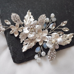 ウェディング ビーズ刺繍 ボンネ 結婚式 ブライダル小物