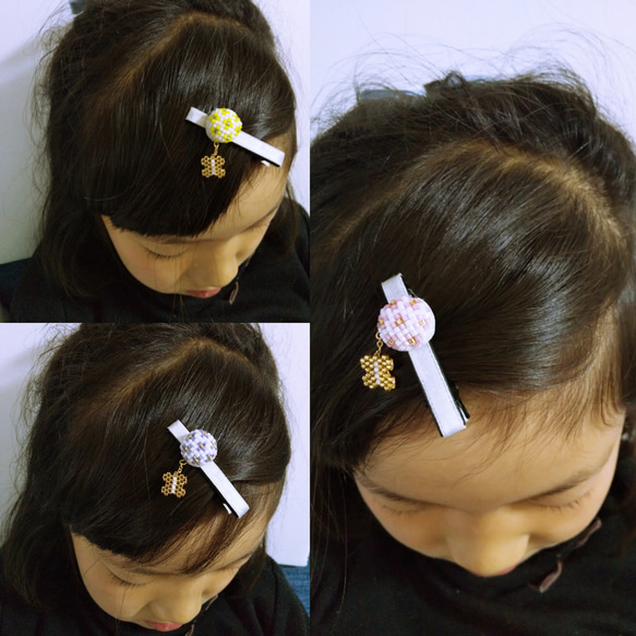 Butterfly&flower　ヘアクリップ 4枚目の画像