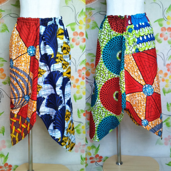 アフリカ布スカート 2枚目の画像