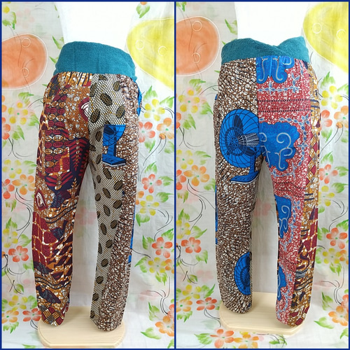 アフリカ布もんぺパンツ ロングパンツ africa 通販 11882726