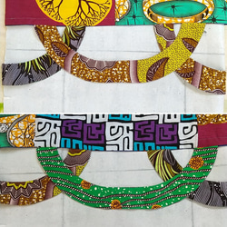 アフリカ布スカート半円装飾【ピカリ】 4枚目の画像