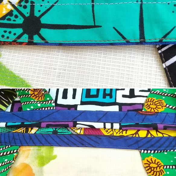 アフリカ布スカート半円装飾【ピカリ】 5枚目の画像