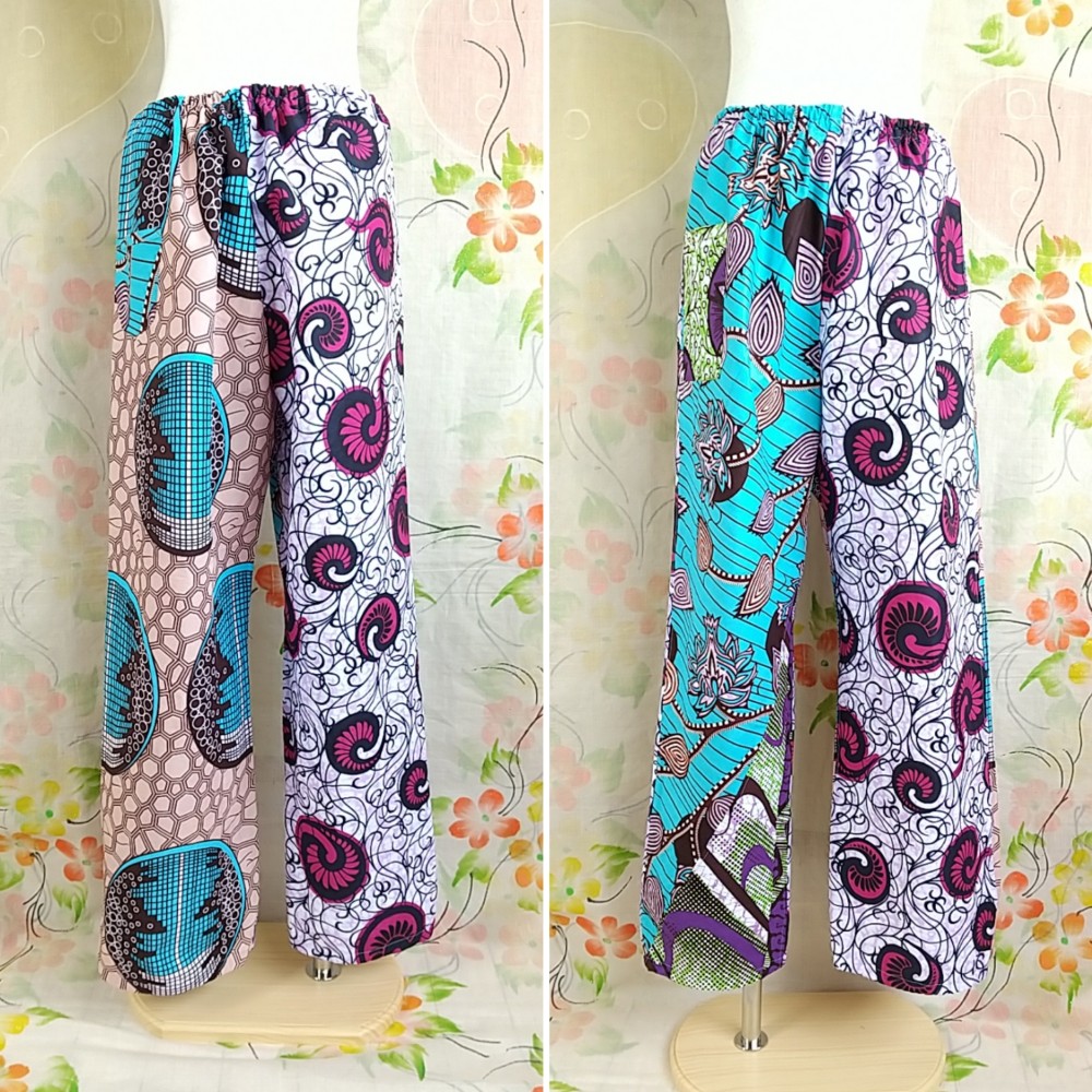 【たまぱん】ペグパンツ　アフリカン　ハンドメイド アフリカ布パンツ【メグル】 ロングパンツ africa 通販 12789137