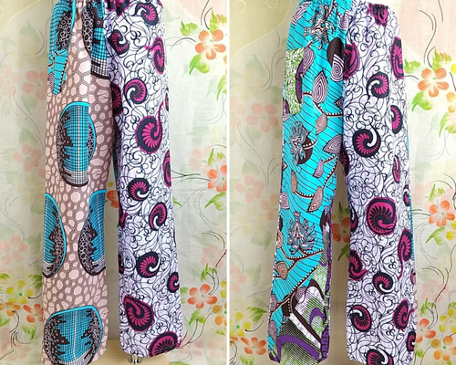 アフリカ布パンツ【メグル】 ロングパンツ africa 通販 12789137