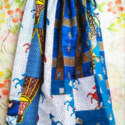 アフリカ布スカート 2枚目の画像