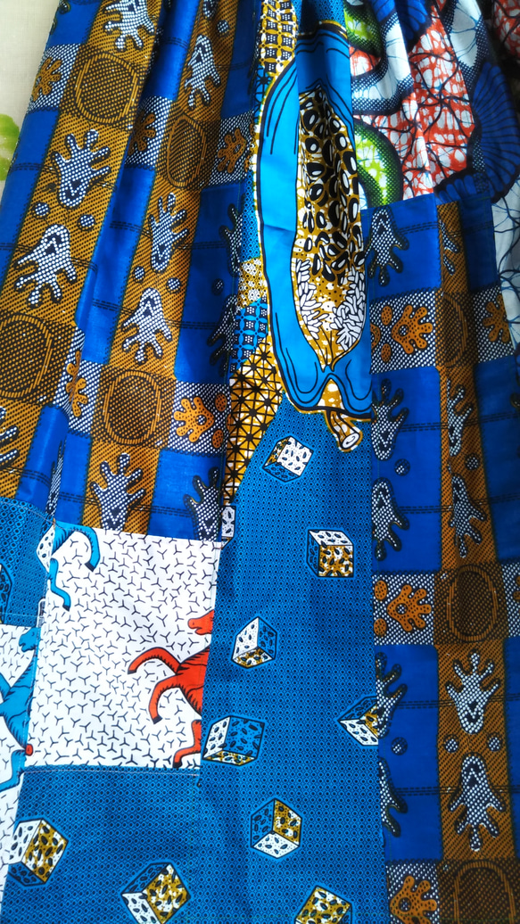 アフリカ布スカート 5枚目の画像