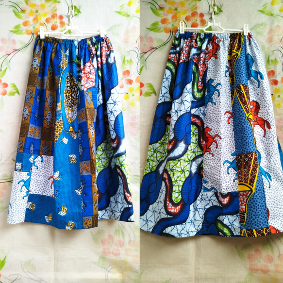 アフリカ布スカート 6枚目の画像