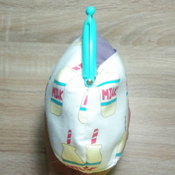 2wayファインミルクプラスチックゴールドバッグ（調節可能なクロスストラップ付き） 4枚目の画像