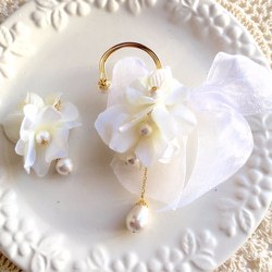 ♡bridal bouquet♡ ear cuff（片耳ｲﾔﾘﾝｸﾞorﾋﾟｱｽ付） 1枚目の画像