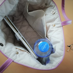 スモーキープラムのミニ横長シンプルトートバッグ「Creema限定」 5枚目の画像