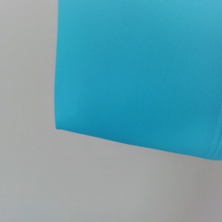 ターコイズブルーのふわりトートバッグ「Creema限定」 4枚目の画像