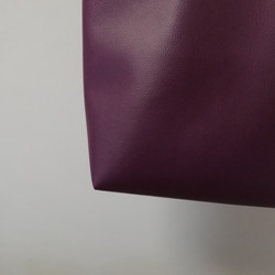 パープル色のA4対応シンプルトートバッグ「Creema限定」 2枚目の画像