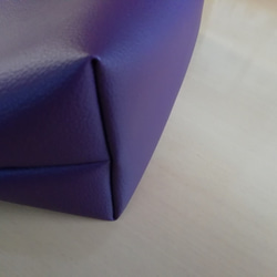 パープル色のA4対応シンプルトートバッグ「Creema限定」 5枚目の画像