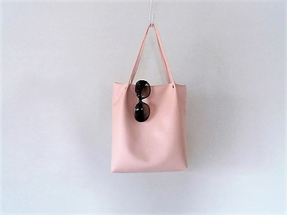 桜ピンクのトートバッグ「受注製作」 1枚目の画像