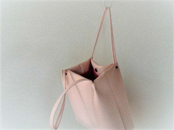 桜ピンクのトートバッグ「受注製作」 2枚目の画像
