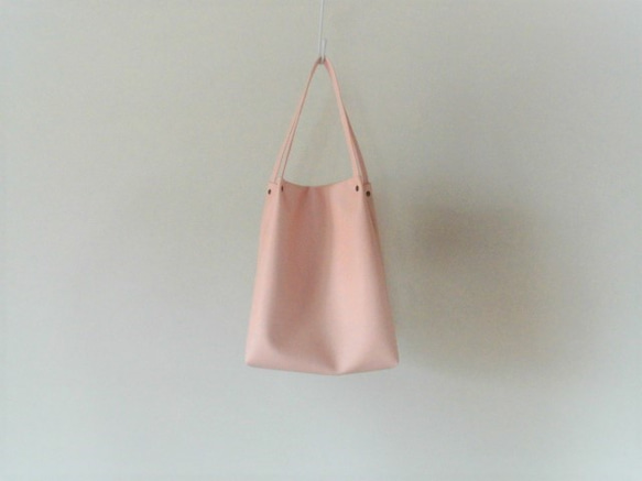 桜ピンクのトートバッグ「受注製作」 5枚目の画像