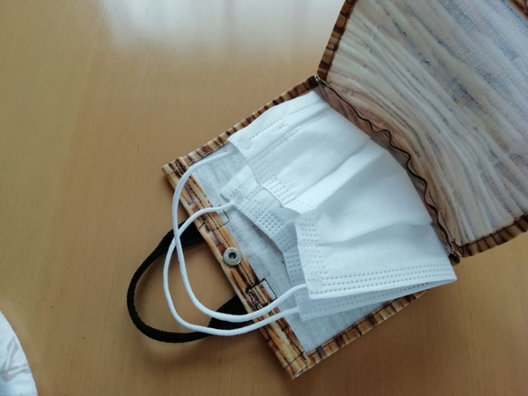 ミニチュアかごバッグのマスクケース（立体型用） 4枚目の画像