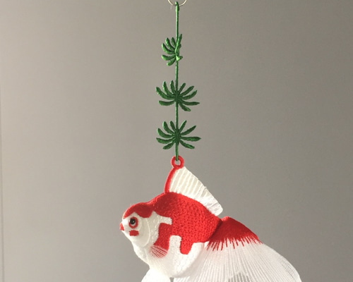 n*u様 ハンドメイド刺繍フレーム　金魚とアメショ さん n*u様 ハンドメイド刺繍フレーム 金魚とアメショ さん