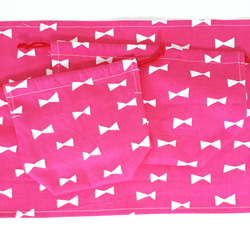 りぼんのお弁当&コップ袋、ランチマット☆ピンク 2枚目の画像