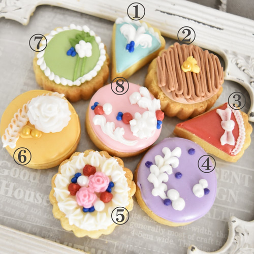 プチギフトにおすすめ☆大人可愛いクッキーケーキセット クッキー