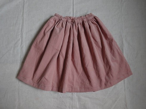 90～150☆コーデュロイのシンプルギャザースカート 5枚目の画像