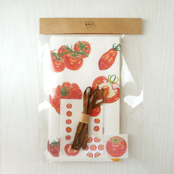 トマトい〜っぱい紙袋・マチ付き／ラッピング袋セット♪ 3枚目の画像