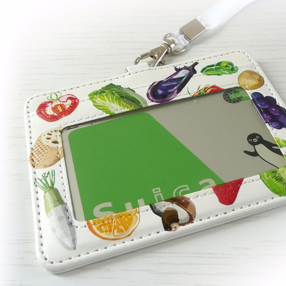 新鮮野菜のパスケース（ICカード/定期入れ） 5枚目の画像