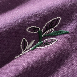 美しい花柄刺繍 リネン ゆったりとした七分袖のブラウス「3色」for ladies 8枚目の画像