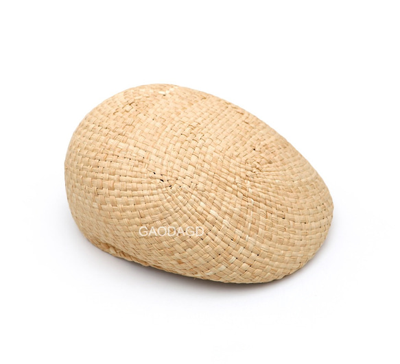 麦わら素材のハンチング 大人用 可愛い夏の帽子 2枚目の画像