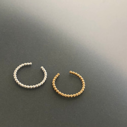 【SV925/K14gf】粒々プチイヤカフ 2枚目の画像