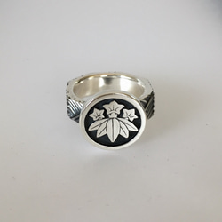 家紋のリング【SV999】《受注制作》 1枚目の画像