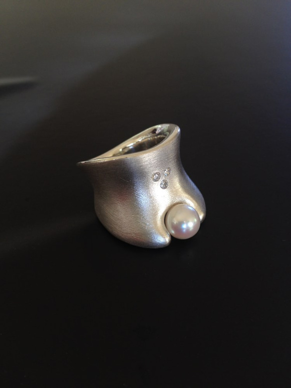 アコヤ真珠のリング【16号】 3枚目の画像