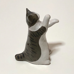 ネコリナ(猫のオカリナ)/tachi サバ  リングホルダー 3枚目の画像