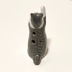 ネコリナ(猫のオカリナ)/tachi サバ  リングホルダー 4枚目の画像