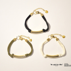 Deer skin tube bracelet 1枚目の画像